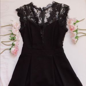 BCBG BLACK LACE DRESS BOHO